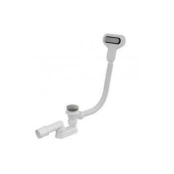 Сифон для ванны click/clack металл AlcaPlast