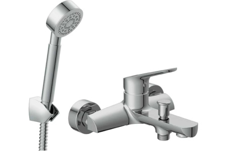 Комплект для ванной 2 в 1: смеситель FLAVIS и душевой гарнитур CARI 64509 CERSANIT