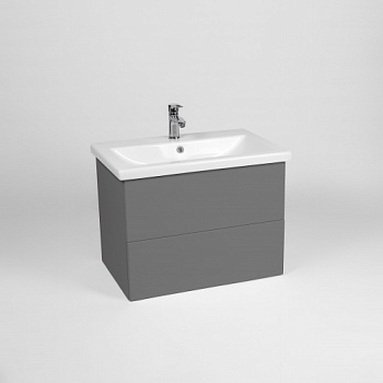 Тумба "София" COMO 60 2 ящика подвесная графит 430х560х500