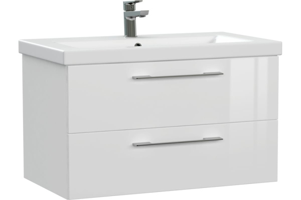 Тумба под раковину подвесная LARA 80 для COMO 80 белый 64137 Cersanit