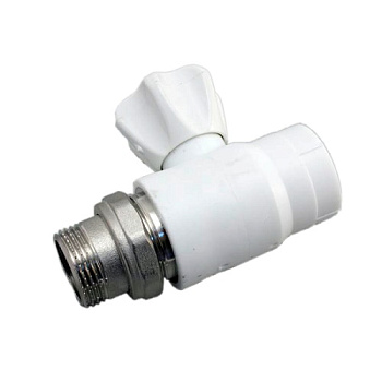 Кран п/радиатор 25х3/4 прямой ПП