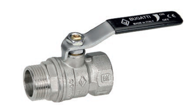 Кран шаровый BUGATTI 1/2"  вн/нар рычаг  серия 606 ARIZONA (20)