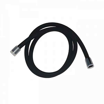 Шланг для душа, черный матовый, силиконовый, 1,2м, Optima Home, IDDIS, OPH12BLi19