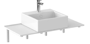 Столешница матовая 1000*470*15 Белая BAS