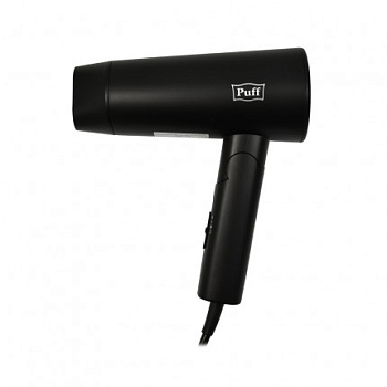 Фен для волос "Puff-1301Bl", черный, 1,3 кВт 180х73х205