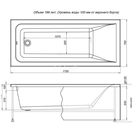 Панель фронтальная BRIGHT 175 Акванет
