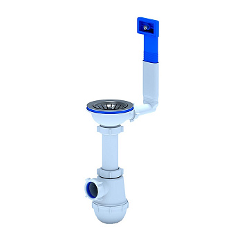 Сифон Ани 3 1/2 40 Грот/GRAND 3 1/2 c переливом и отводом