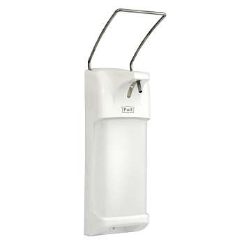 Локтевой дозатор универсальный для жидкого мыла и дез. растворов, 1000 мл, Puff-8194, пластиковый