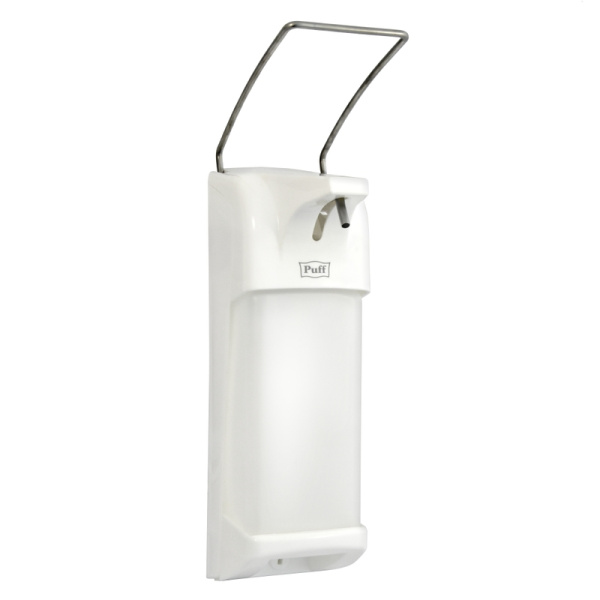 Локтевой дозатор универсальный для жидкого мыла и дез. растворов, 1000 мл, Puff-8194, пластиковый