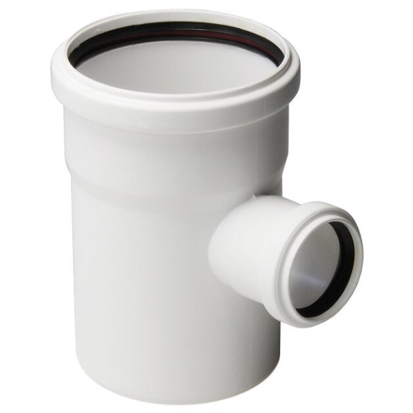 Тройник ПП 110х50х87 малошумный РТП Elite белый (54)