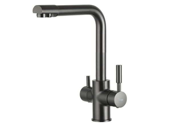 Смеситель для кухни с доп выходом (оруж.сталь) *10 F4352-9 FRAP