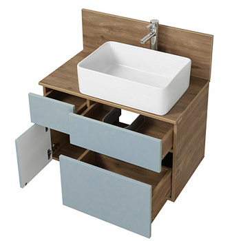 Тумба Акватон Мишель 80 Дуб Рустик