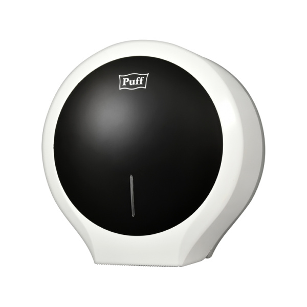 Диспенсер туалетной бумаги Рuff-7135Bl, черный, с замком, ABS-пластик