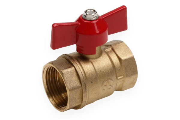 Кран шаровый AQUALINK 1/2"  вн/вн бабочка