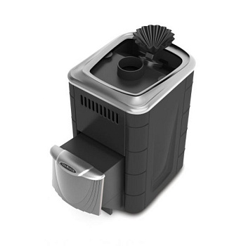 Печь банная ТМФ Гейзер Мини 2016 Inox ДН ЗК Антрацит